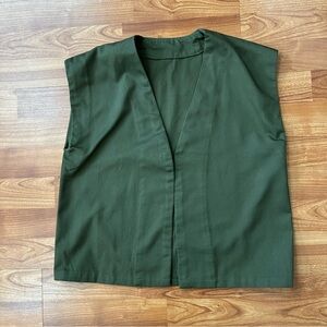 4/$15 Homemade olive green vest